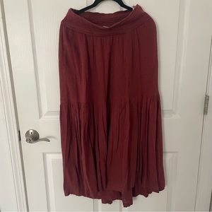 Free People Red Skirt Size Small